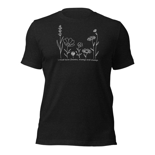 Must-Have Flowers Sweet & Simple Art Cotton Tee