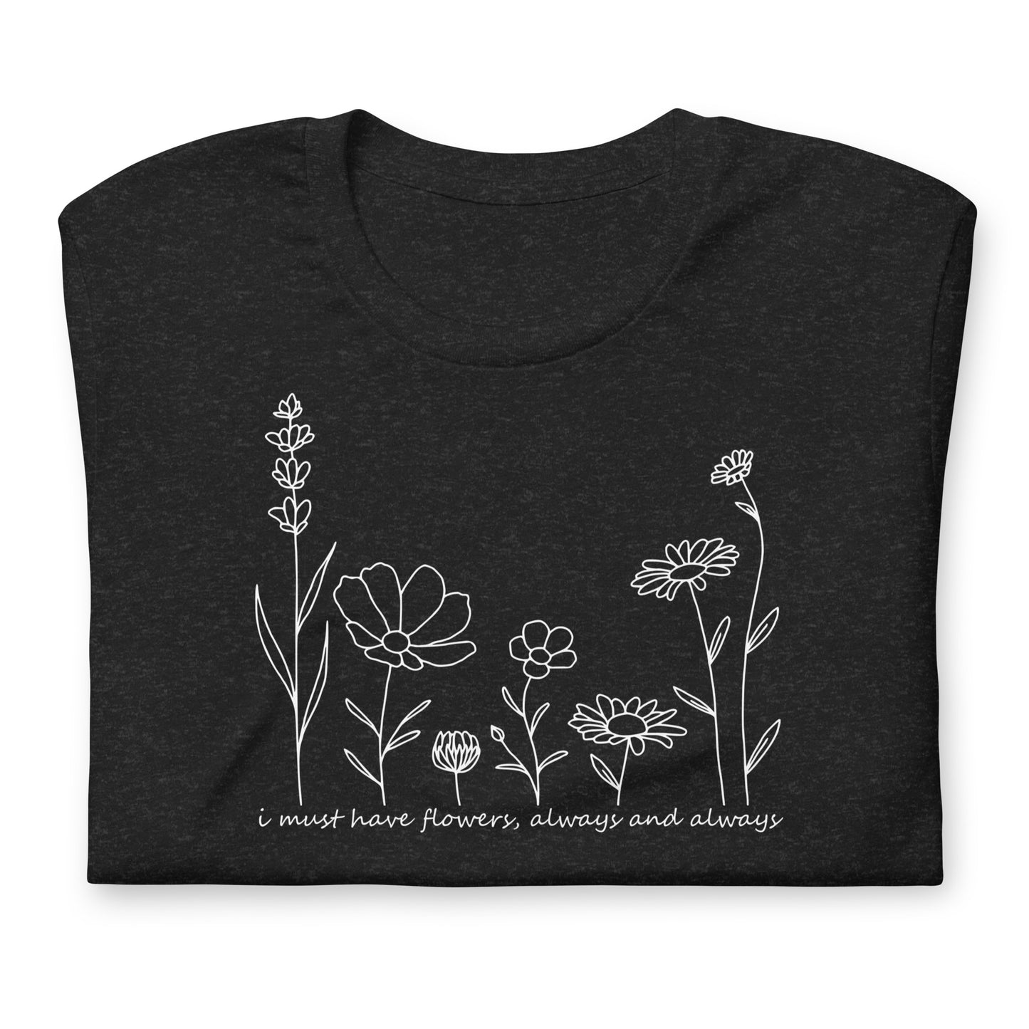 Must-Have Flowers Sweet & Simple Art Cotton Tee