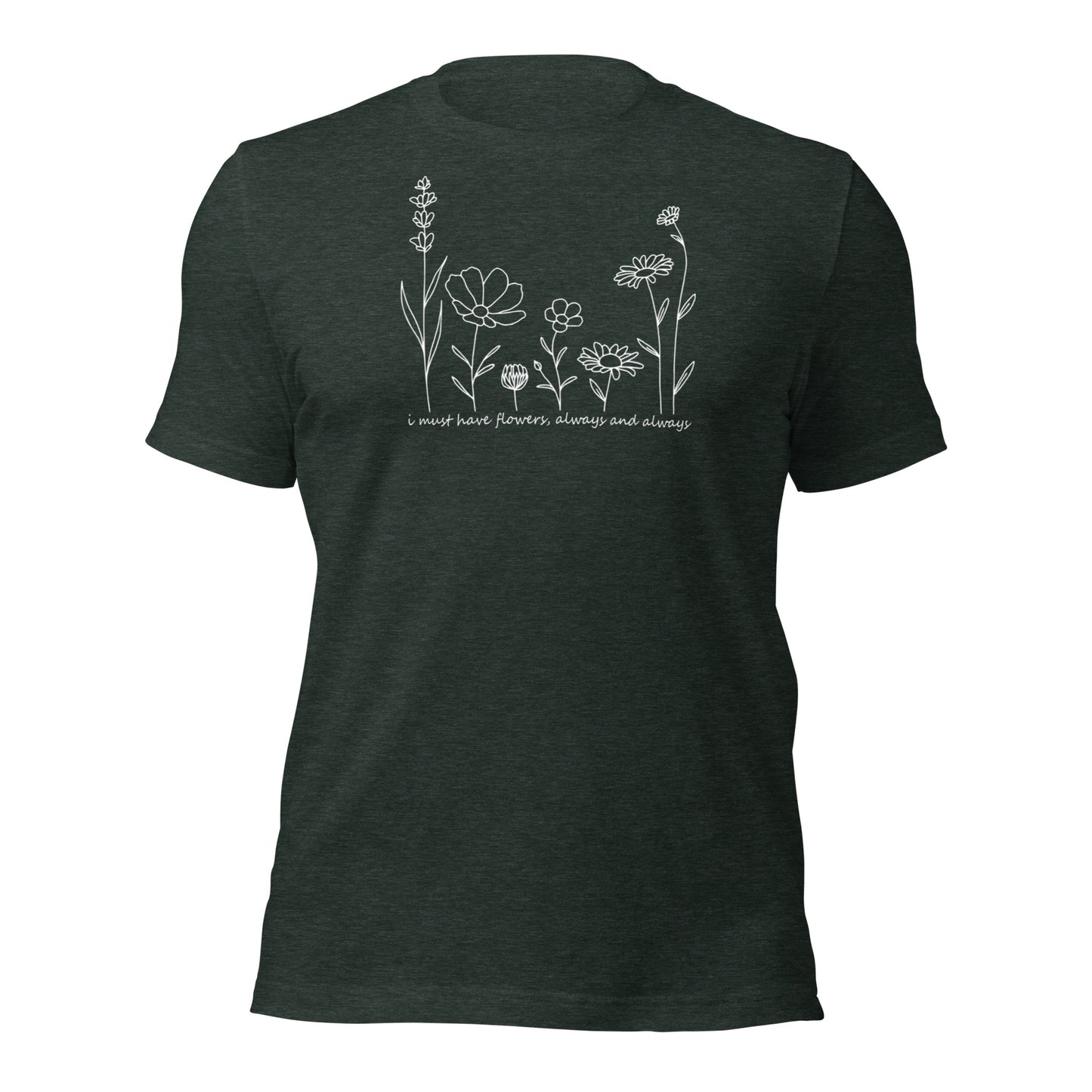 Must-Have Flowers Sweet & Simple Art Cotton Tee
